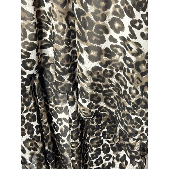 ASOS Curve Leopard Print Maxi Dress Size 14 - Picture 7 of 12